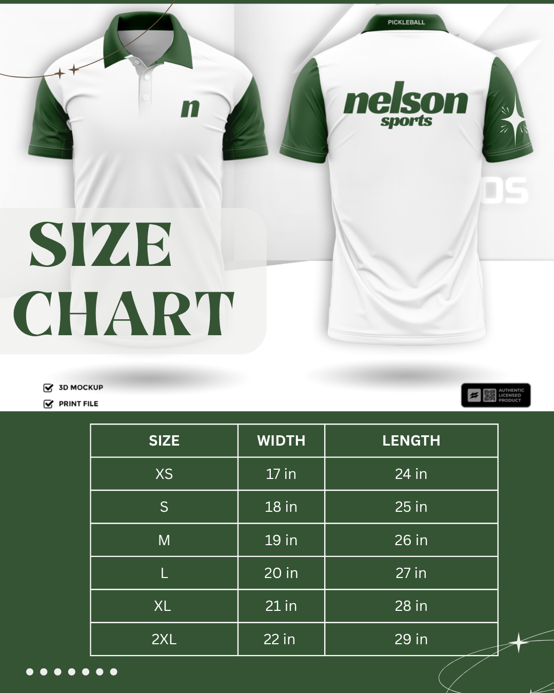 NELSON SPORTS OFFICIAL MERCH POLO SHIRT